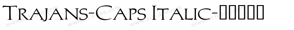 Trajans-Caps Italic字体转换